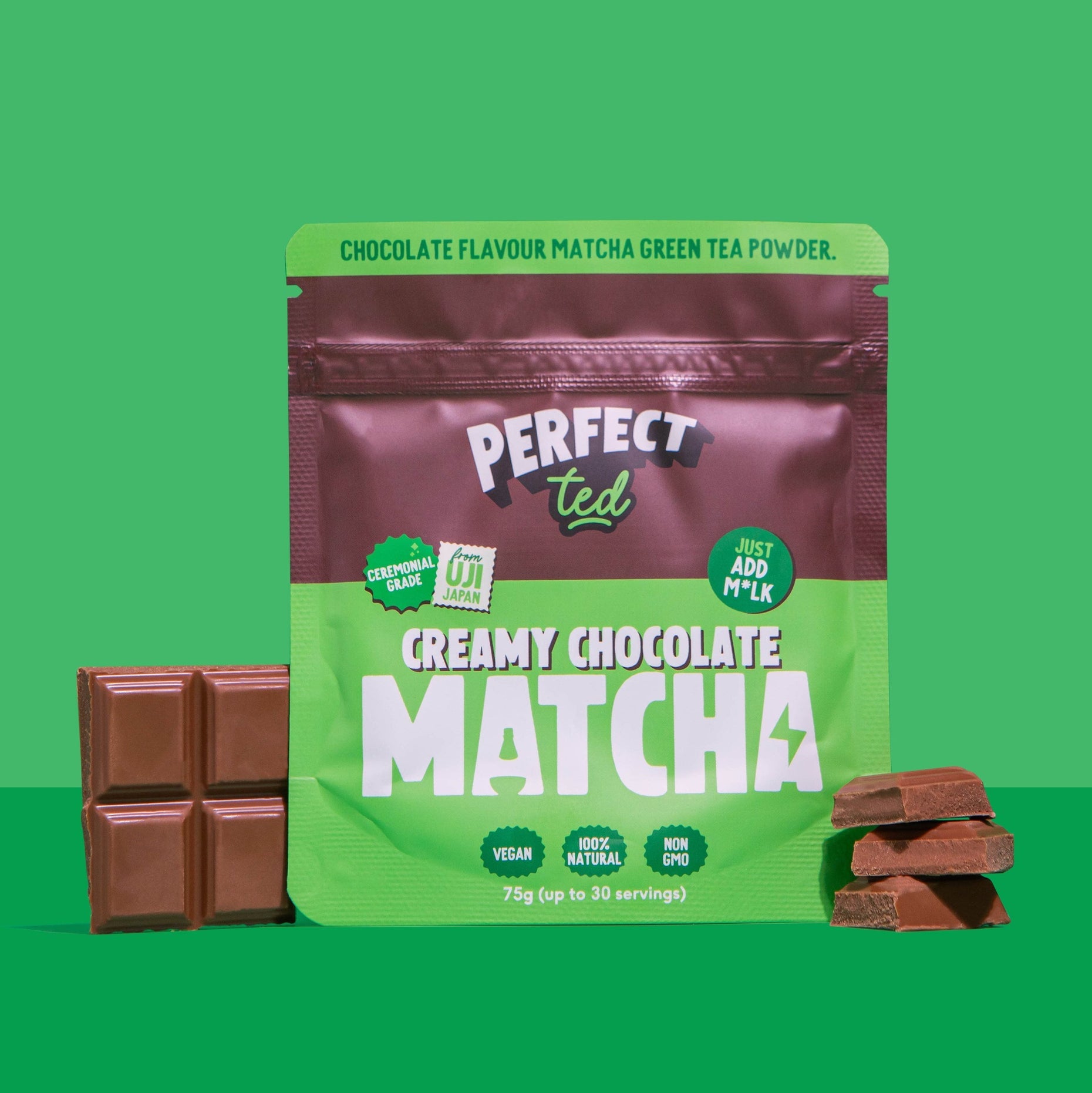 Creamy Chocolate Matcha Powder 75g