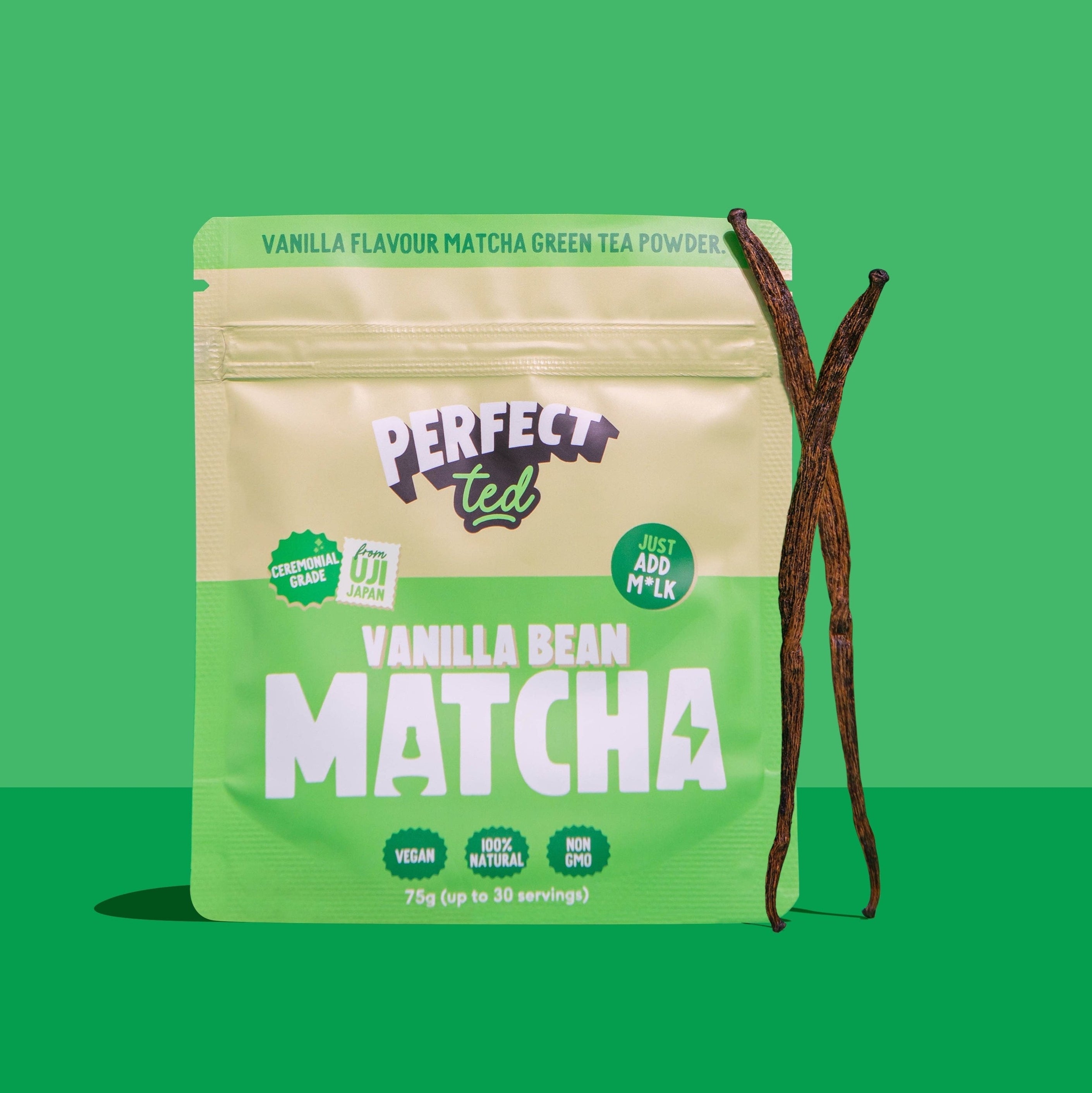 Vanilla Bean Matcha Powder 75g