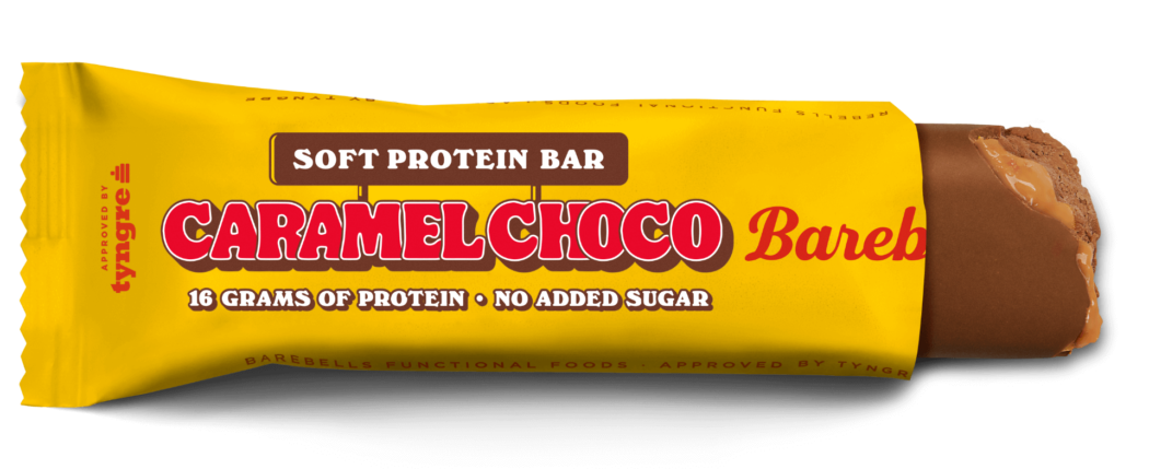 New! Barebells Caramel Choco Soft Bar 55g