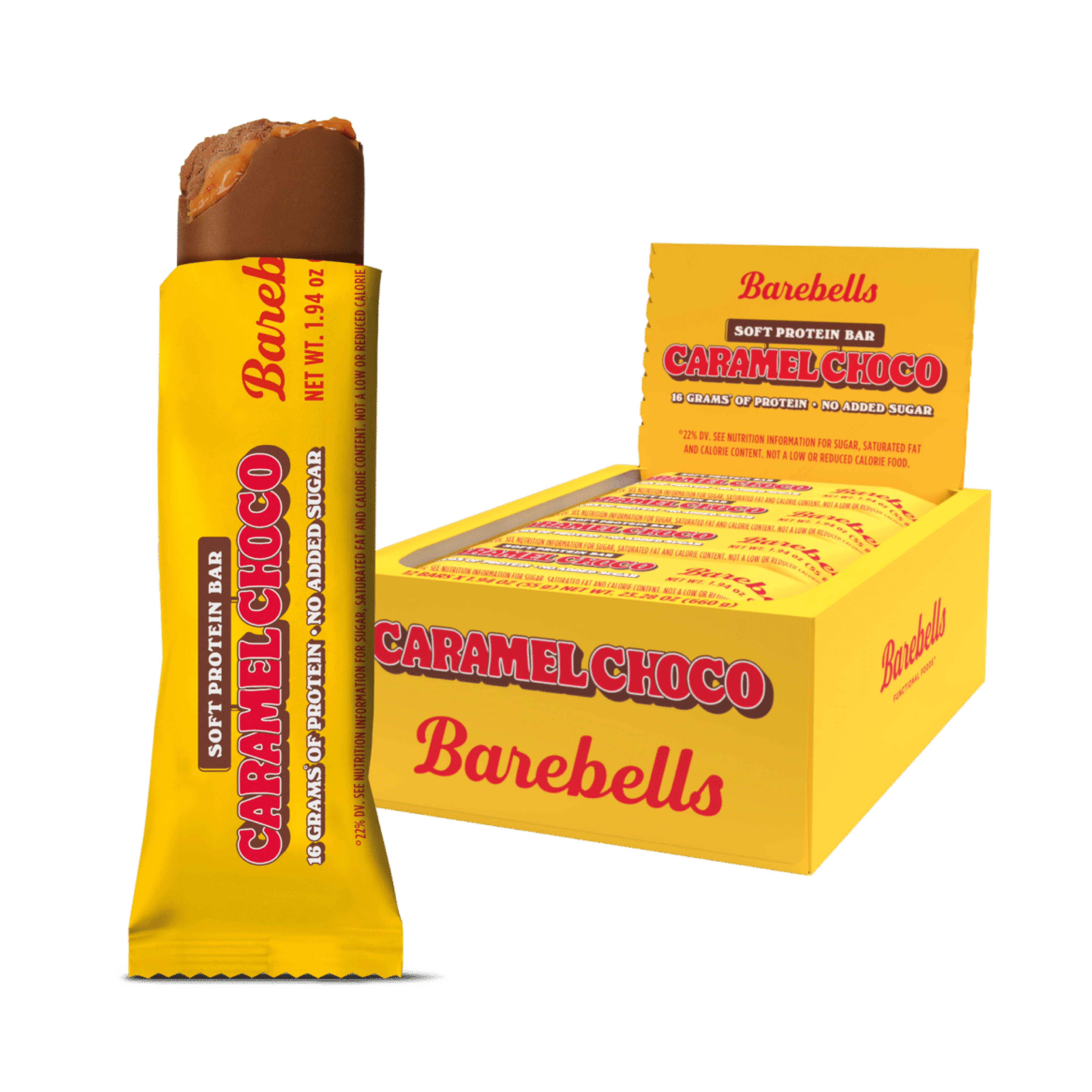 New! Barebells Caramel Choco Soft Bar 55g