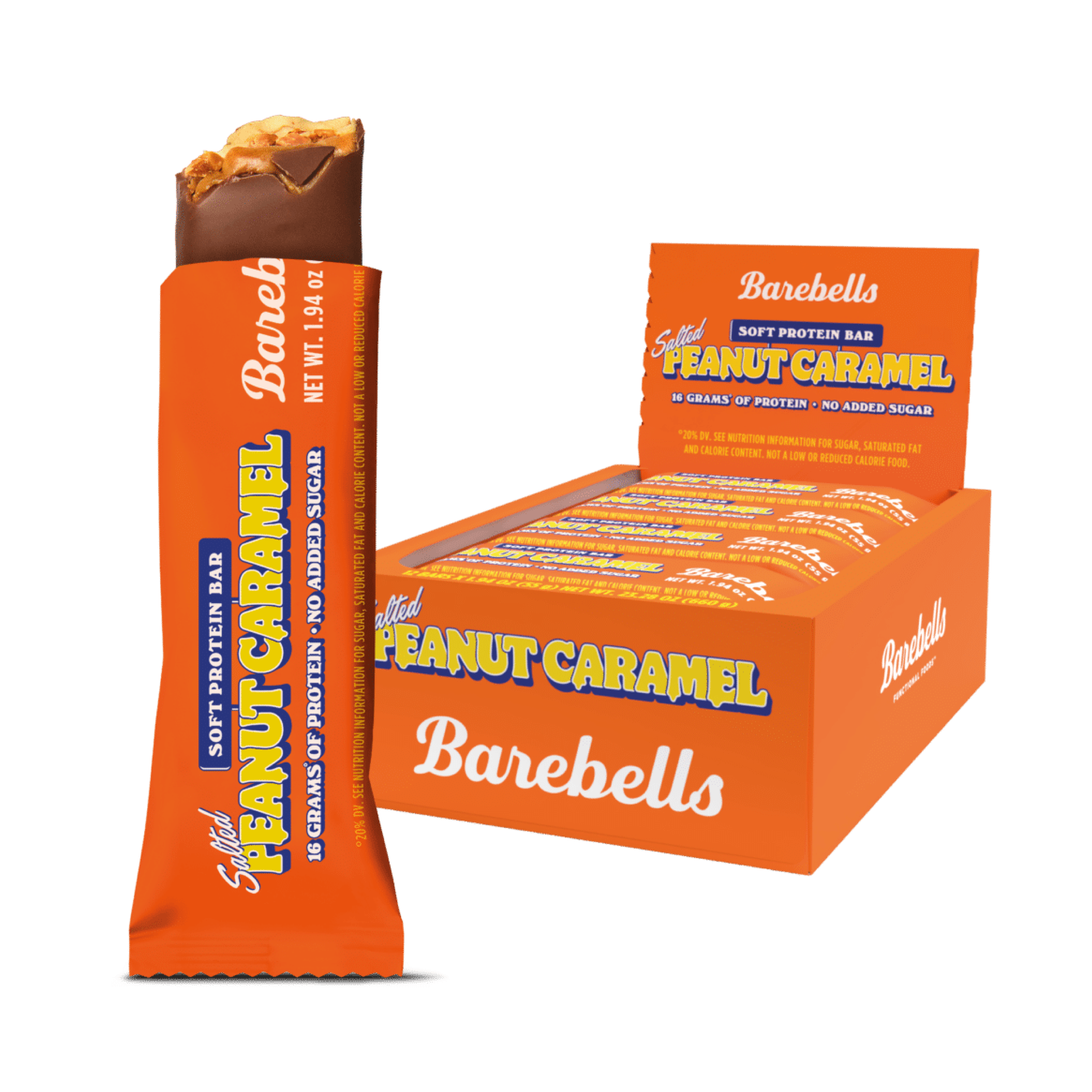 New! Barebells Salted Peanut Caramel Soft bar 55g