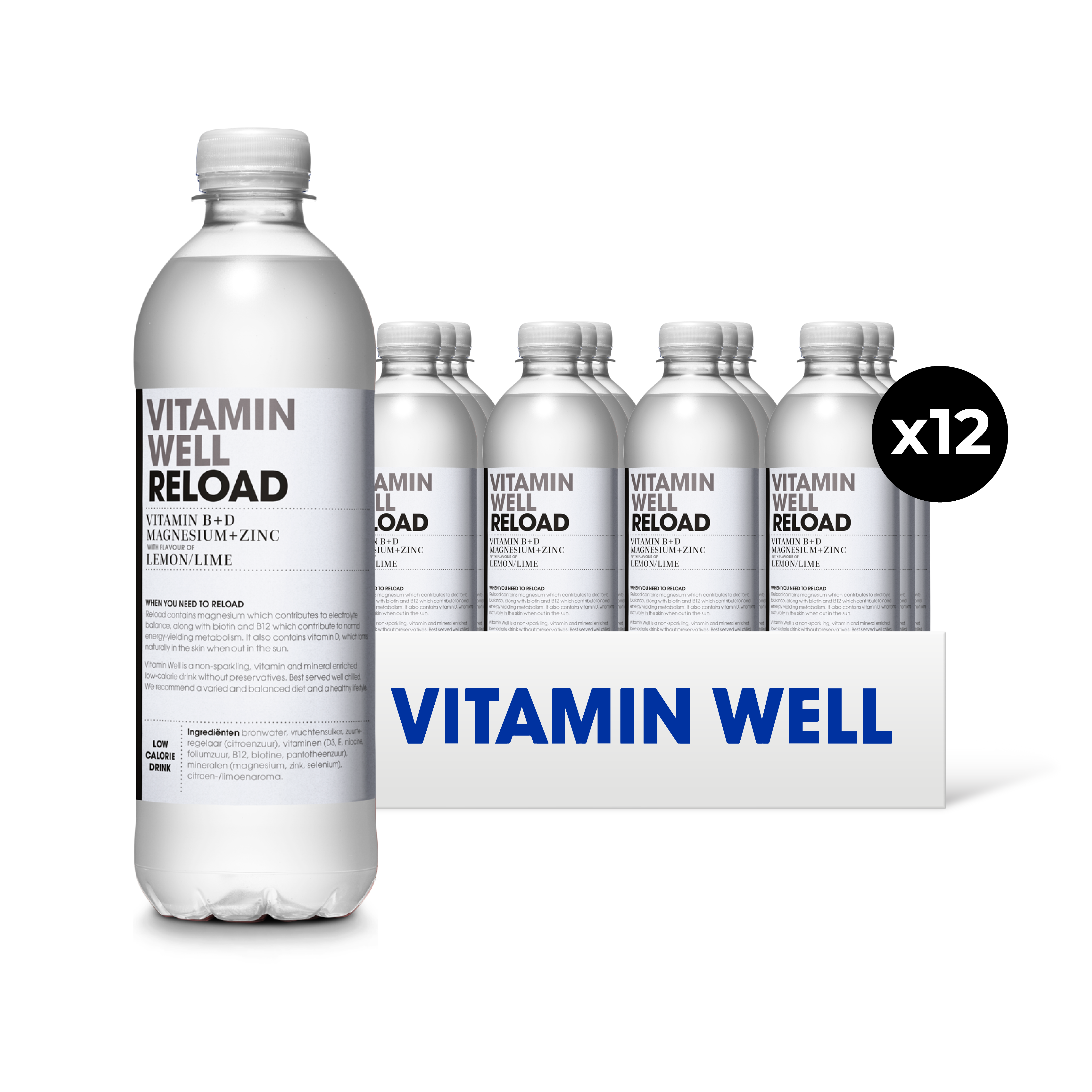 Vitamin Well Water Reload Lemon/Lime 500ml