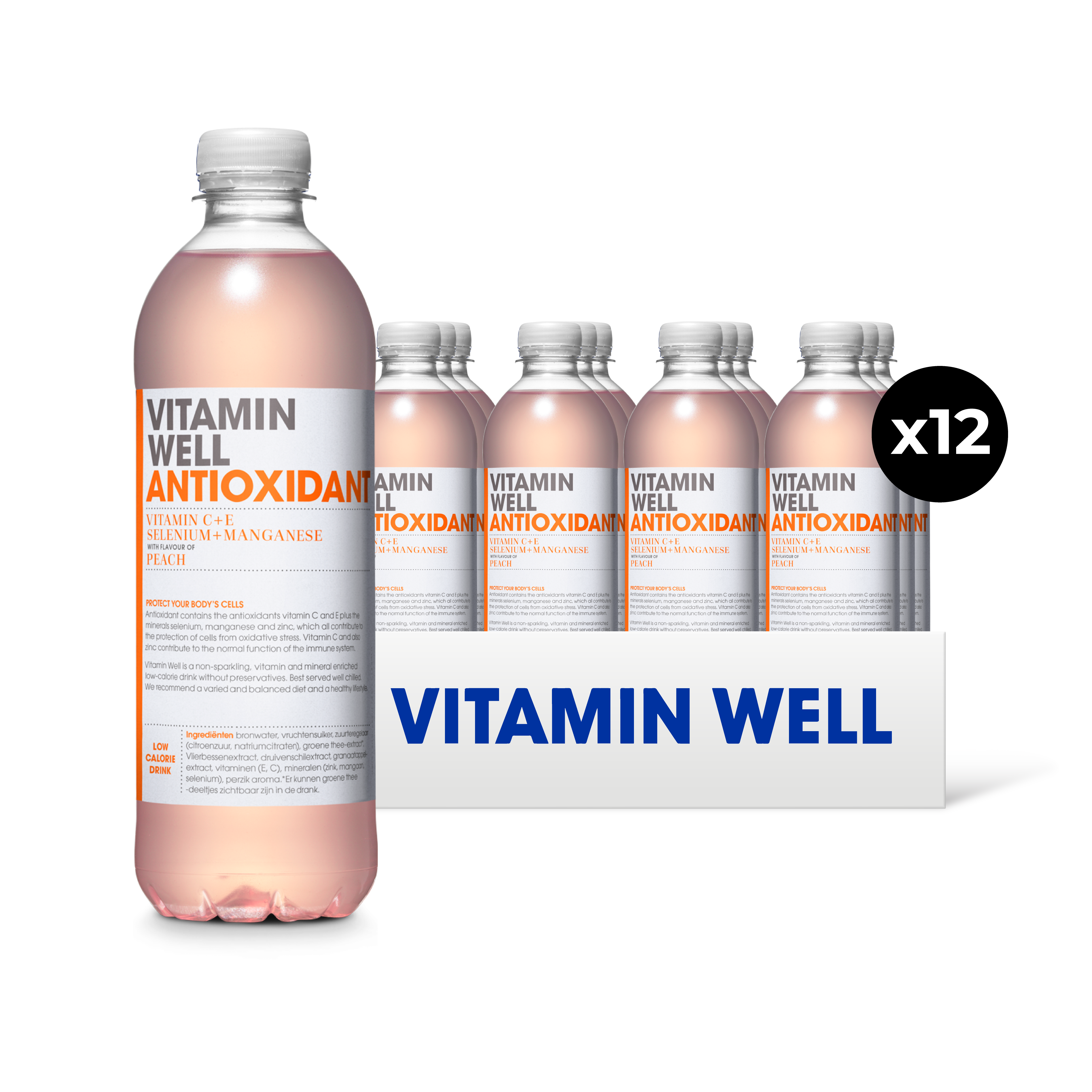 Vitamin Well Water Antioxidant Peach 500ml