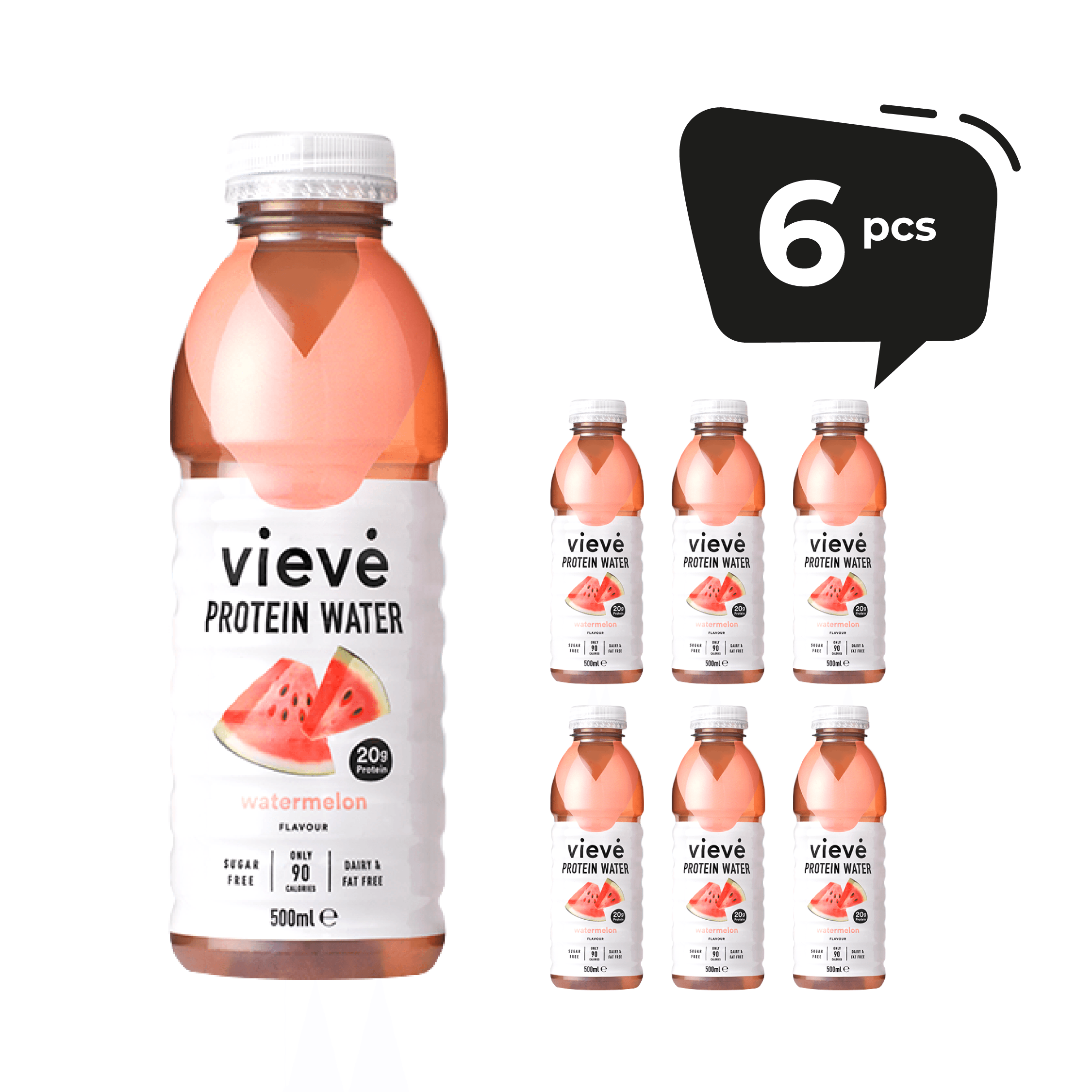 Vieve Protein Water - Watermelon 500ml - THINK GOURMET