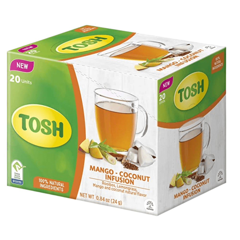 Tosh Mango Coconut Infusion Tea Box of 20 - THINK GOURMET