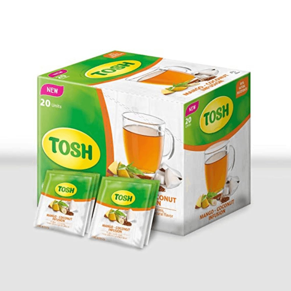 Tosh Mango Coconut Infusion Tea Box of 20 - THINK GOURMET