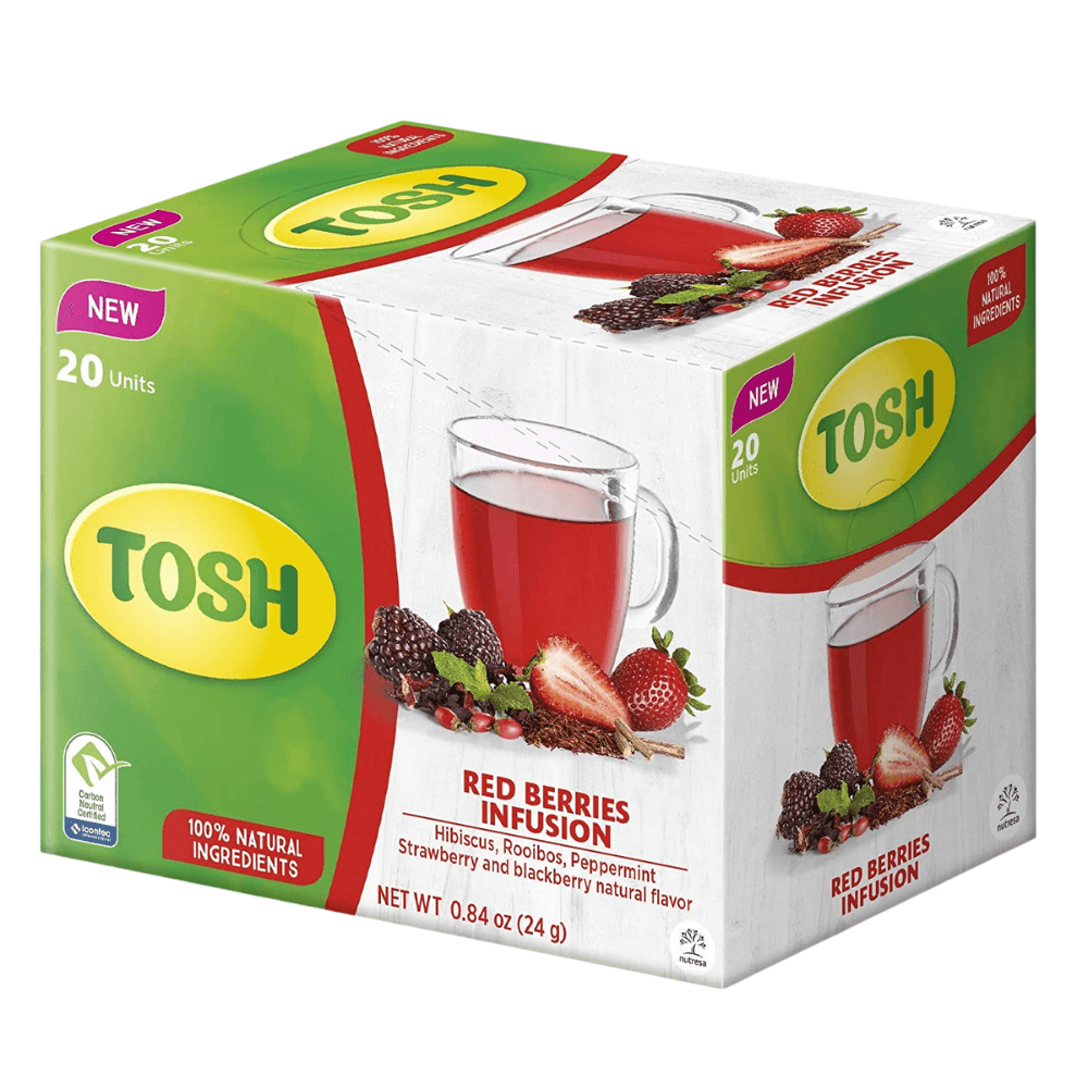 Tosh Red Berries Infusion Tea Box of 20 - THINK GOURMET